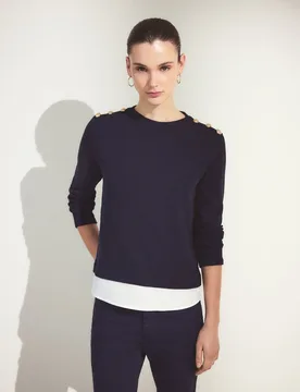 Camisa de mujer con cuello caja y faldón - Woman El Corte Inglés - FashionsVida