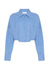 CAMICIA Soallure corta a righe
