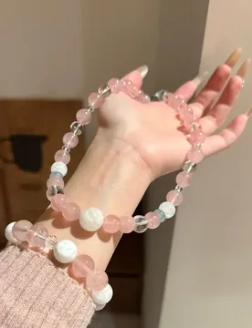 Summer Powder | Natural Madagascar Powder Crystal Snowflake Ghost Bracelet Bracelet Design Crystal Necklace - Aliexpress - FashionsVida