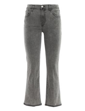 Jeans Selena crop a vita alta