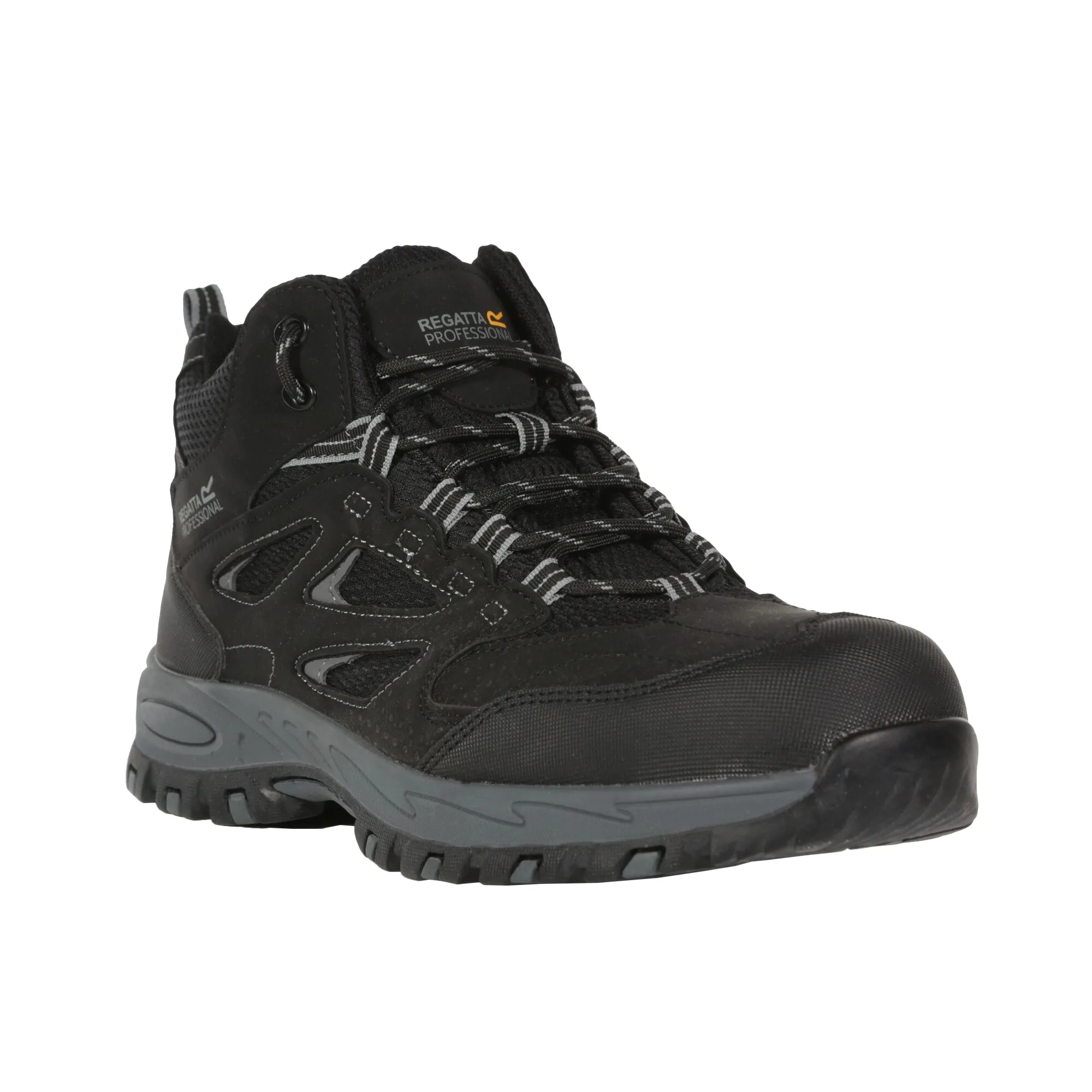 Mens Mudstone Safety Boots (Black/granite) - Size Uk 11 - Regatta - FashionsVida