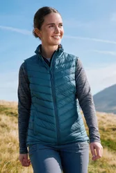 Women's Featherweight Down Gilet Lightweight Vest Coat in Teal Size: 8 - Teal - Size: 8
