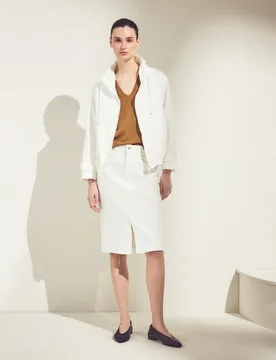 Falda vaquera lisa cinco bolsillos - Woman El Corte Inglés - FashionsVida