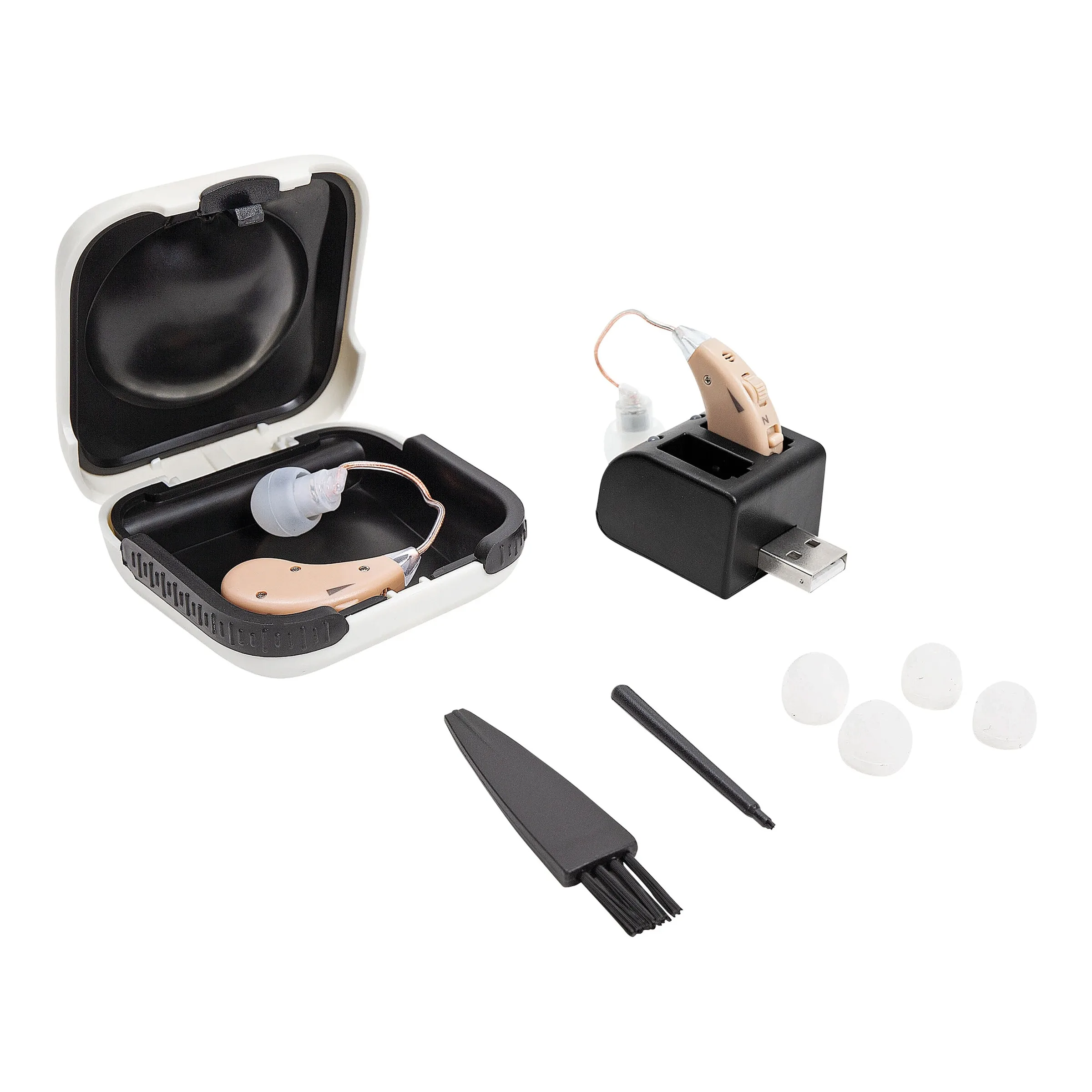 Hörverstärker "aufladbar" braun transparent - Mediashop - FashionsVida