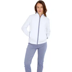 Layer Bovey, weiss/hellblau xs