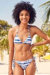 Poolside Womens Bikini Bottoms - Blue - Blue - Size: 18