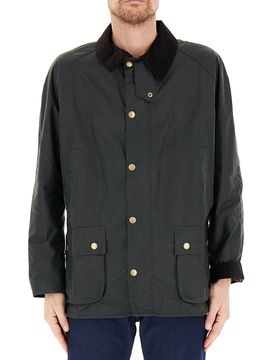 Giacca cotone cerato VERDE SCURO S