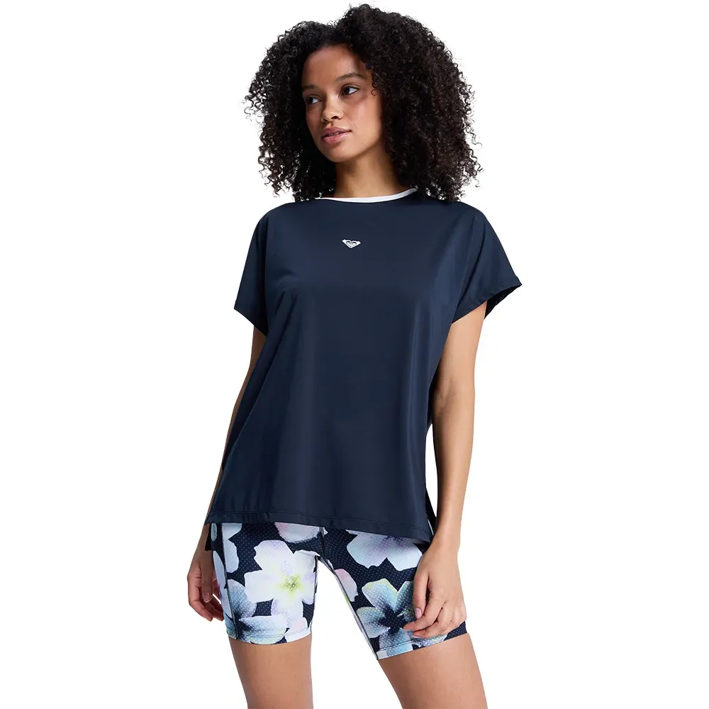 Top A Maniche Corte Move Free 2 Anthracite S - Roxy - FashionsVida