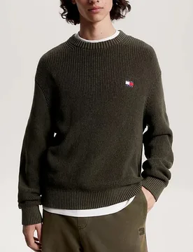 MAGLIONE GIRO REGULAR BASIC - TOMMY JEANS - FashionsVida