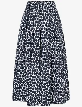 Poplin Print Skirt female