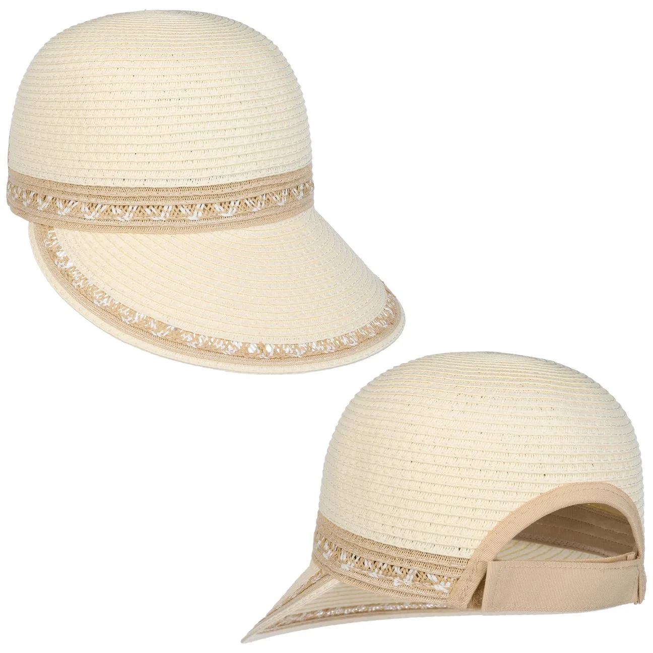 Lanesta Straw Visor by - cream white - Damen - Size: One Size - Gebeana - FashionsVida