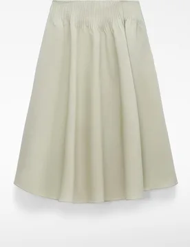 Falda midi con pliegues irregulares - Adolfo Dominguez - FashionsVida