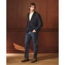Chaqueta de hombre lino espiga