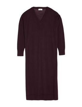 Vestido midi Mujer Marrón chocolate 36,38,40,42 Mujer