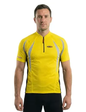 Maglia A Maniche Corte Nile Yellow / Silver
