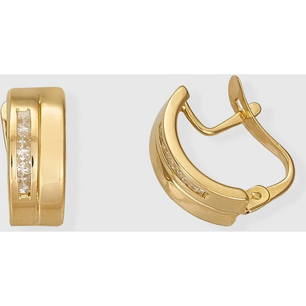 Pendientes de oro con circonitas - El Corte Inglés - FashionsVida
