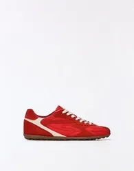 Baskets Style Rétro Fin 43 Rouge