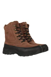 Stowe Mens Waterproof Thermal Snow Boots - Brown