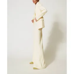 Pantalón palazzo de mujer de crepé fluido