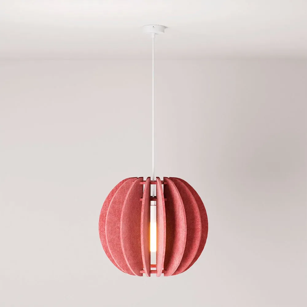 Cables Lampe Suspendue Sans Ampoule Lampshhade Acoustic Marbled Pink One Size - Creative - FashionsVida