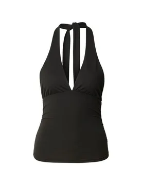 Neckholder - Ladies Polyamide Jersey Neckholder Top - XS bis XL - für Damen - Größe S - schwarz - Frauen - female - Urban classics - FashionsVida