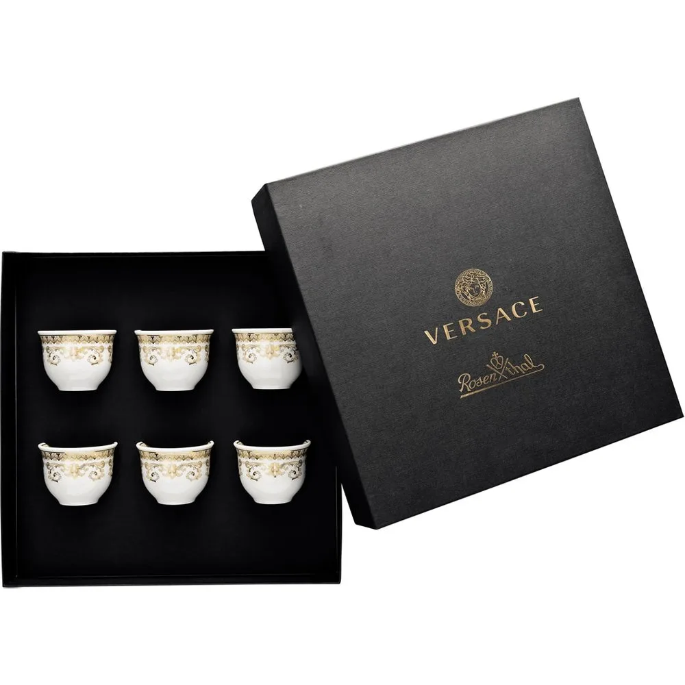Set de 6 tazas pequeñas sin asa Medusa Gala - Versace - FashionsVida