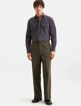 Relaxed Chino Uni Grün 52 - Seidensticker - FashionsVida