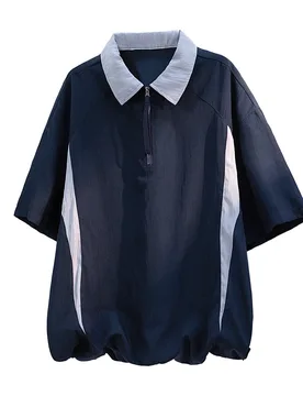 T Shirt for Man Ice Silk Quick Dry Short Sleeve Summer New American Casual Versatile Sport Half Zip Semi Sleeve Plus Size - Aliexpress - FashionsVida