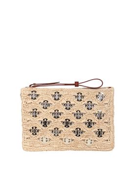 Rabanne Pochette In Rafia