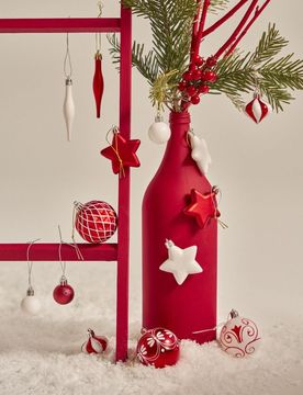 Set di palline per albero di Natale confezione da 50 - rosso