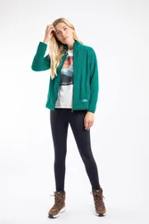 Charl Textured Full Zip Fleece - Turquoise - Size: 20