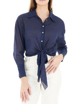 Camicia con fiocco BLU NAVY S