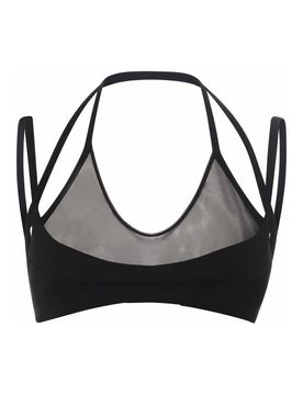 The Attico Top in nylon nero