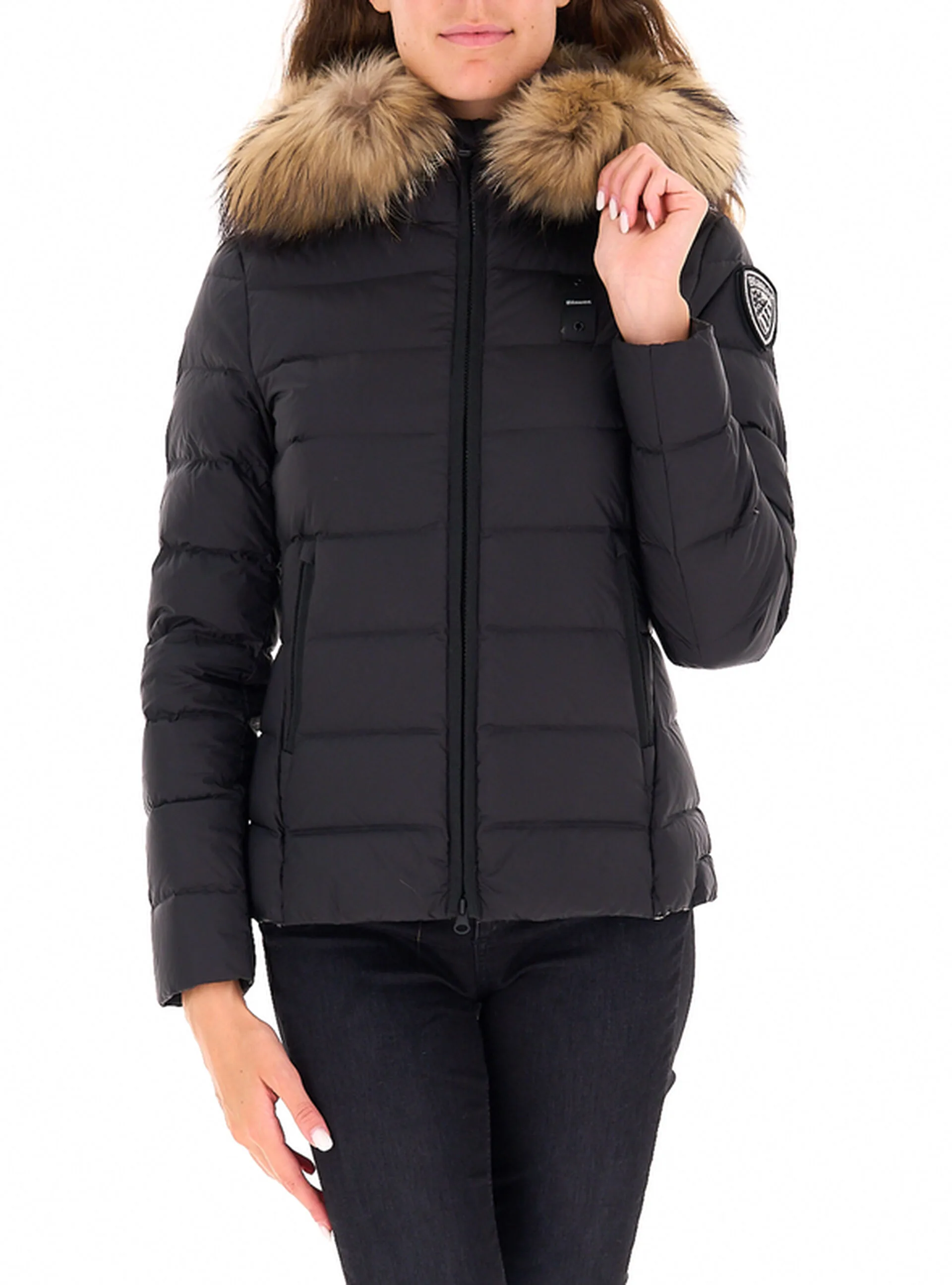 Piumino con pelliccia NERO XXL - Blauer - FashionsVida