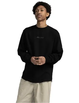 T-shirt à Manches Longues Flame Strip Waffle Black L