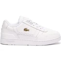 T-clip leather zapatilla moda mujer Blanco (41)