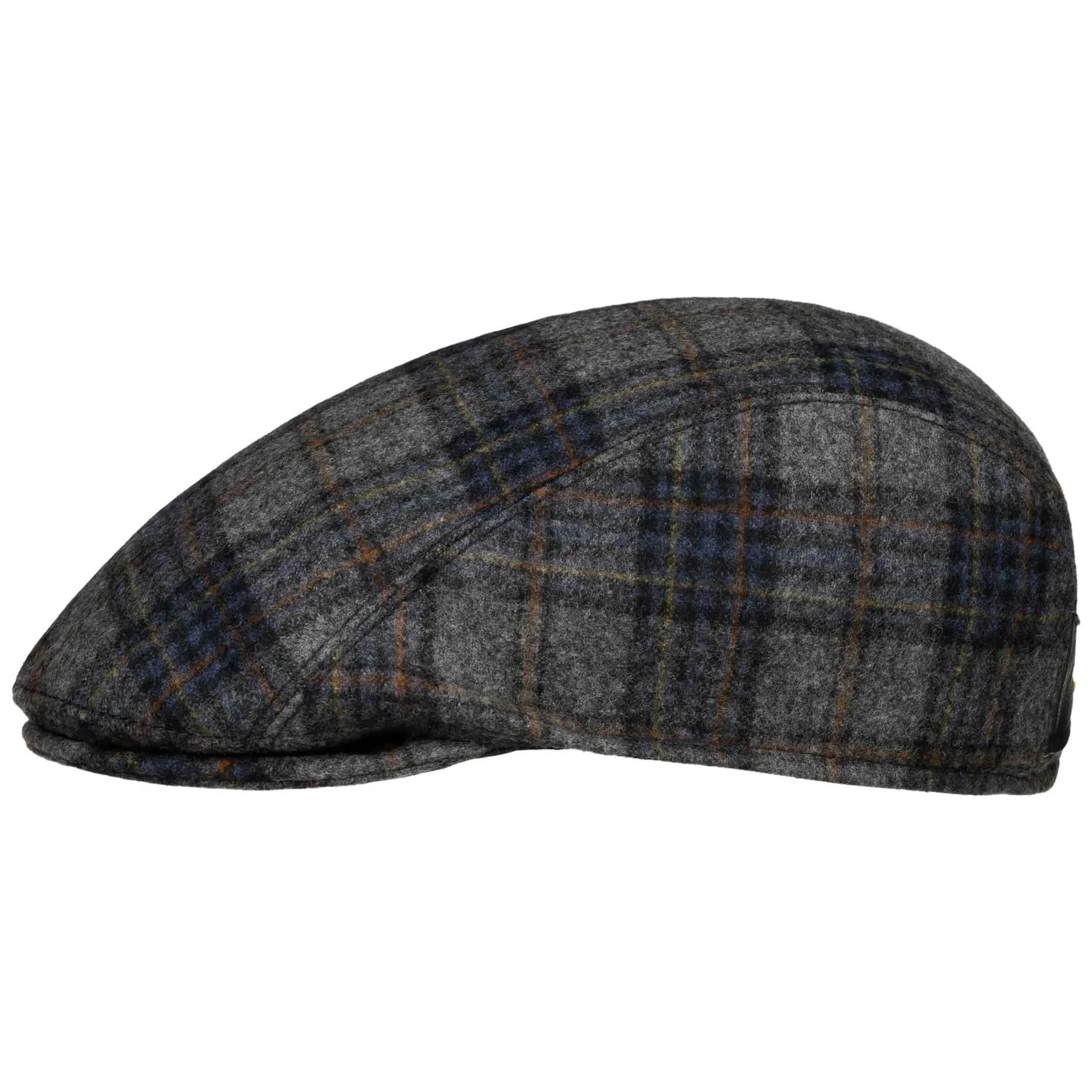Lennart Shetland Check Flat Cap by - grey-blue - Size: 61 cm - Mayser - FashionsVida