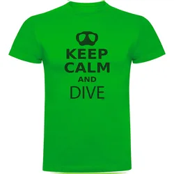 Maglietta A Maniche Corte Keep Calm And Dive
