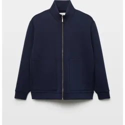 Sudadera con cremallera de mujer en cupro