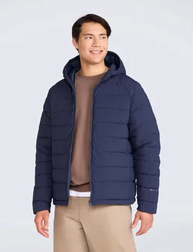 Light Cloud Cosi Hooded Mens Padded Jacket - Dark Blue - Animal - FashionsVida