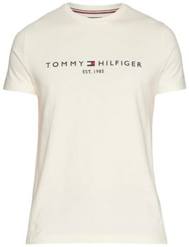 T-shirt crema logo ricamato MW0MW11797