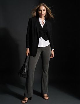 Pantaloni flare - grigio scuro
