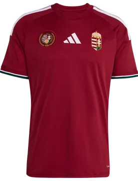 Hungary Men Jerseys/Replicas - Red - Size M - Poly Mesh - Red - Size: Medium - Adidas - FashionsVida