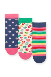 Kids 90% Organic Cotton 3 Pack Socks - - Size: M