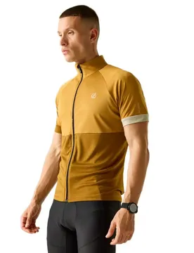 Maglia A Maniche Corte Protraction Iii Wood Brown / Dark Cumin