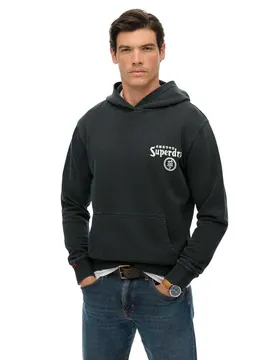 Felpa Con Cappuccio Tokyo Narrative Loose Fit Blackboard L