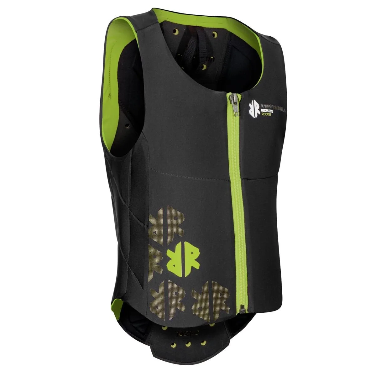 Sicherheitsweste BALLISTIC VEST JUNIOR schwarz/hellgrün 140 - Komperdell - FashionsVida