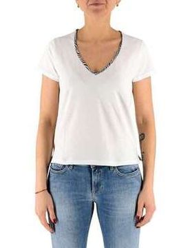 T-Shirt V Collar Zebra Eu S;Eu M;Eu L;Eu Xl;Eu Xs Female