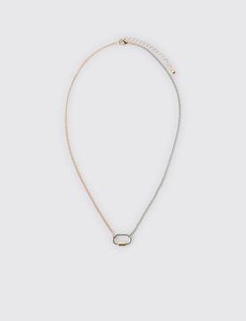 Herren Kette Mit Karabinerverschluss Silver