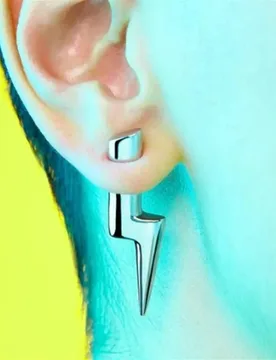 Women Jewelry 2024 Korean Retro Christmas New Simple Piercing Nails Personality Earrings Wind Crescent Lightning Star Spike Men - Aliexpress - FashionsVida